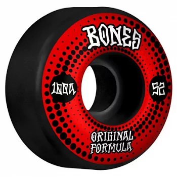 Колеса для скейтборда BONES ORIGINALS V4 WIDE OG FORMULA BLACK 52мм X 100А
