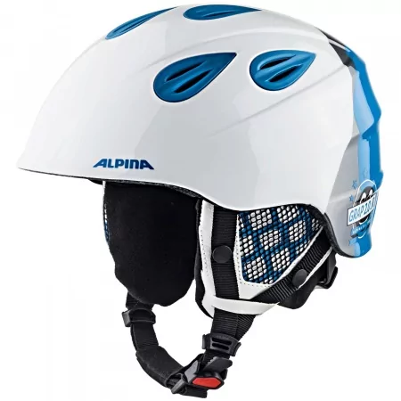 Шлем ALPINA GRAP 2.0 JR White/Silver/Blue SS20
