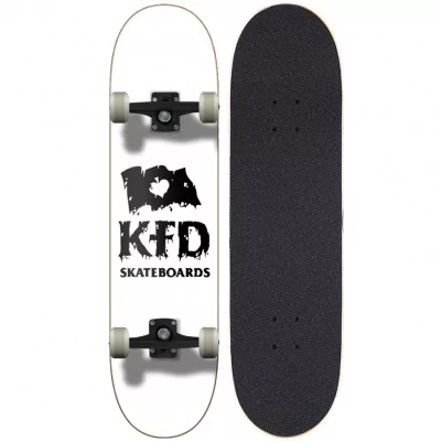 Скейтборд KFD THRASHED STACKED PROGRESSIVE COMPLETE 7.75" WHITE SS21