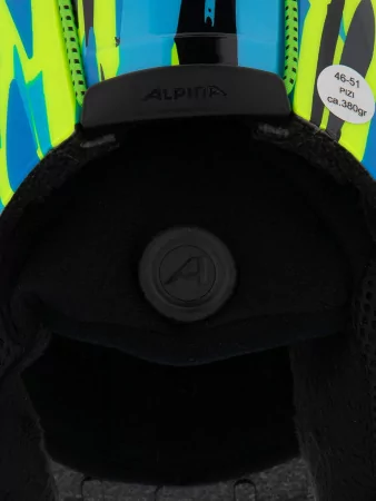 Шлем детский ALPINA PIZI Neon-Blue/Green Gloss