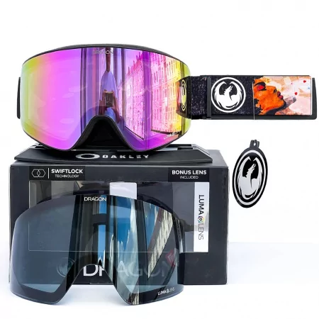 Горнолыжная маска DRAGON PXV SNOW GOGGLE RANALTER/LLPINKION+LLDKSMK S1 + S2