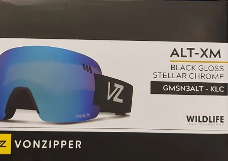 Горнолыжная маска VONZIPPER ALT-XM M Black Gloss Stellar Chrome
