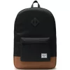 Рюкзак HERSCHEL HERITAGE Black/Saddle Brown 21.5L SS20