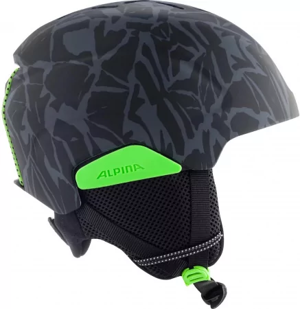 Шлем детский ALPINA PIZI Black-Green Camo Matt