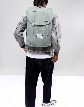 Рюкзак HERSCHEL RETREAT Navy/Tan Synthetic Leather 19.5L SS20