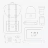Рюкзак HERSCHEL LITTLE AMERICA Black/Tan Synthetic Leather 25L SS20