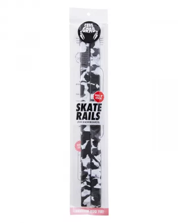 Наклейка на сноуборд CRAB GRAB SKATE RAILS Black White Swirl