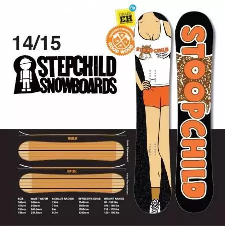 Сноуборд STEPCHILD LATCHKEY SS15 (156, ROCKER)