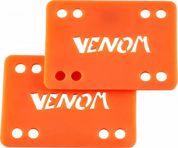 Проставки VENOM 1/8" Longboard / Skateboard Risers 2 Pack Orange