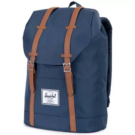 Рюкзак HERSCHEL RETREAT Navy/Tan Synthetic Leather 19.5L SS20