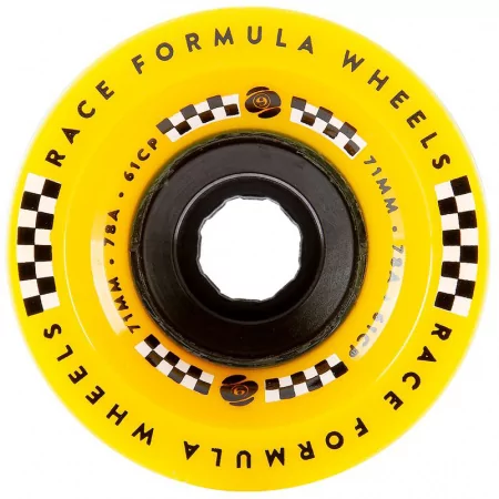 Колеса SECTOR9 RACE FORMULA CENTER-SET YELLOW 70mm