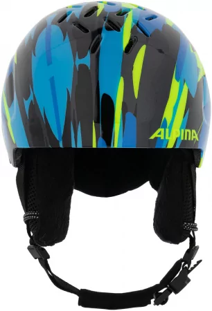 Шлем детский ALPINA PIZI Neon-Blue/Green Gloss