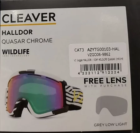 Горнолыжная маска VONZIPPER GO VZ CLEAVER Halldor Quasar Chrome Wildlife + Grey Low Light