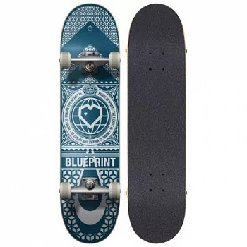 Скейтборд BLUE PRINT HOME HEART COMPLETE 8" NAVY/WHITE