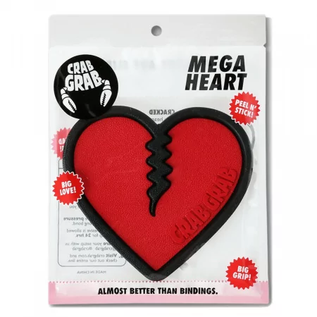 Наклейка на сноуборд CRAB GRAB MEGA HEART - RED SS22
