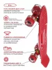 Круизер пластиковый B-ACTION Red + чехол
