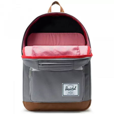 Рюкзак HERSCHEL POP QUIZ GREY/TAN SYNTHETIC LEATHER 22L SS20