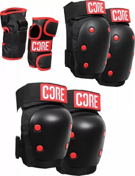 Комплект защиты CORE SKATE PADS 3-pack BLACK