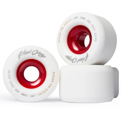 Колеса BLOOD ORANGE MORGAN PRO SERIES 70MM 82A WHITE/RED