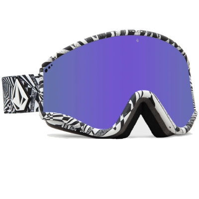 Горнолыжная маска VOLCOM YAE OP ART PURPLE CHROME Lens/ YELLOW bonus lens