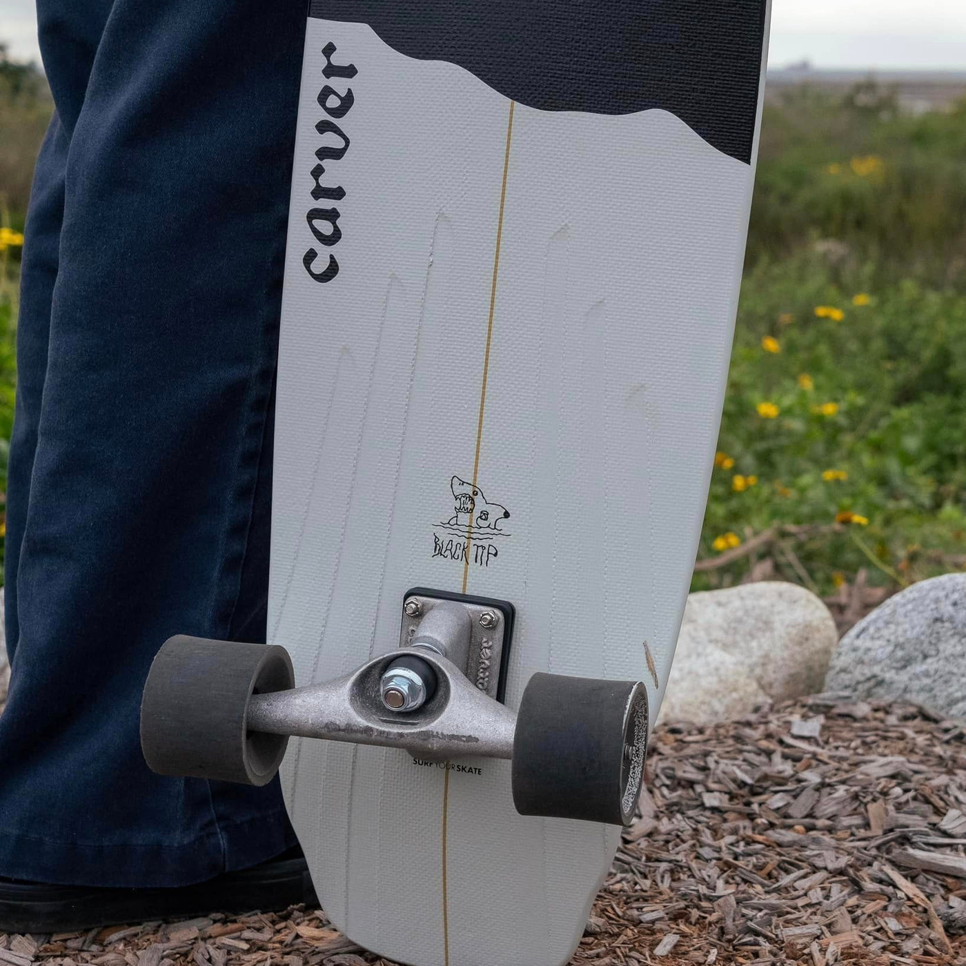 Серфскейт CARVER C7 BLACK TIP SURFSKATE COMPLETE 32.5