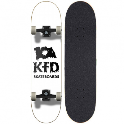 Скейтборд KFD THRASHED STACKED PROGRESSIVE COMPLETE 7.75" WHITE