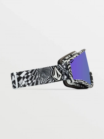 Горнолыжная маска VOLCOM YAE OP ART PURPLE CHROME Lens/ YELLOW bonus lens