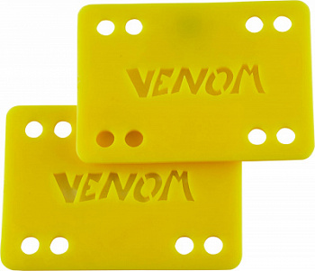 Проставки VENOM 1/8" Longboard / Skateboard Risers 2 Pack Yellow