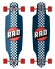 Лонгборд RAD CHECKER STRIPE DROP THROUGH LONGBOARD NAVY/WHITE 36"
