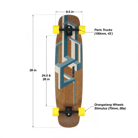 Лонгборд LOADED BASALT TESSERACT 39"