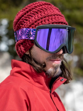 Горнолыжная маска VOLCOM FOOTPRINTS MIKE RAVELSON PURPLE CHROME Lens/ YELLOW bonus lens