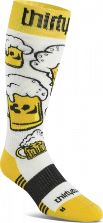 Термоноски THIRTY TWO DOUBLE SOCK WHITE/YELLOW
