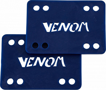 Проставки VENOM 1/8" Longboard / Skateboard Risers 2 Pack Blue